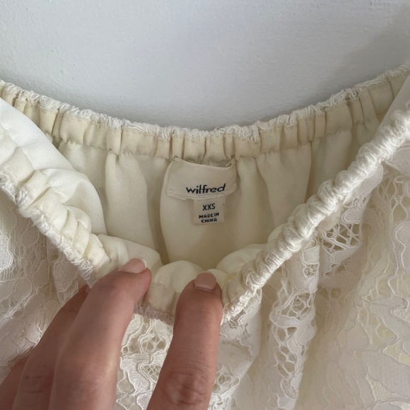 Aritzia White Lace Tube Size XXS - Picture 2 of 2